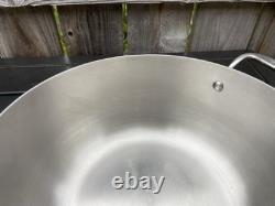 All Clad 10.75 Diameter Dutch Oven Sauté Stock Pot No Lid Stainless Cassoulet