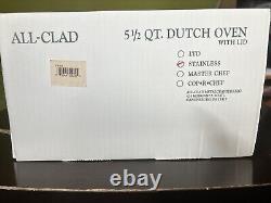 All-Clad 5.5 QT Stainless Steel Dutch Oven with Domed Lid, 5500 BRAND NEW