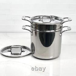 All-Clad D5 Five-Ply Stainless-Steel 7-Qt Pasta Pentola withLid and Insert