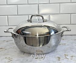 All-Clad Stainless Steel Dutch Oven Domed Lid Double Handles 5.5 QT