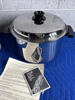 Americraft 12 Qt West Bend Multi-Core Stainless Stockpot Dutch Oven Pan With Extra