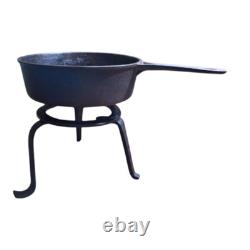 Antique Cast Iron Dutch Oven Roaster GT Glascock & Son Footed With Stand No Lid