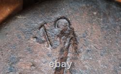 Antique Cast Iron Dutch Oven Roaster GT Glascock & Son Footed With Stand No Lid