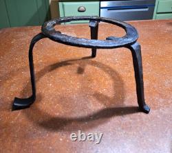 Antique Cast Iron Dutch Oven Roaster GT Glascock & Son Footed With Stand No Lid