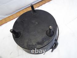Antique Cast Iron Flat Top Deep Dish Lid No. 8 Dutch Oven 8-1/4 3-Legged