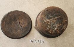 Antique No 10 Cast Iron Gate Mark Pot With LID Dutch Oven