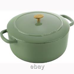 BALLARINI Bellamonte Cast Iron 7.6-qt Round Dutch Oven Saggio Green