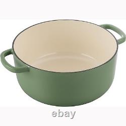 BALLARINI Bellamonte Cast Iron 7.6-qt Round Dutch Oven Saggio Green