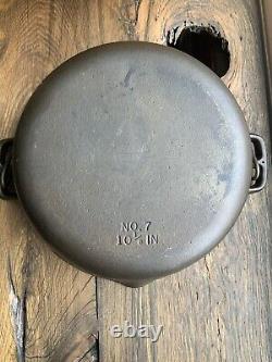 BSR Birmingham Stove & Range Century Series #7 Cast Iron Dutch Oven, Restored