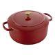 Ballarini Bellamonte Cast Iron Dutch Oven Lid 4.25-qt, Serves 3-4, Pomodoro Red