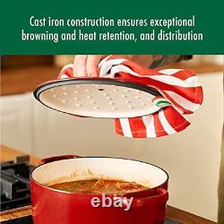 Ballarini Bellamonte Cast Iron Dutch Oven Lid 4.25-qt, Serves 3-4, Pomodoro Red