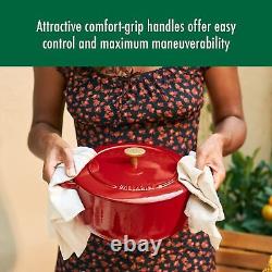Ballarini Bellamonte Cast Iron Dutch Oven Lid 4.25-qt, Serves 3-4, Pomodoro Red