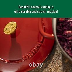 Ballarini Bellamonte Cast Iron Dutch Oven Lid 4.25-qt, Serves 3-4, Pomodoro Red