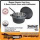 Bayou Classic Cast Iron 8 Quart Dutch Oven With Lid & Basket 7460 Weight 23 Lbs
