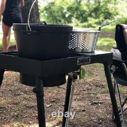 Bayou Classic Cast Iron 8 Quart Dutch Oven With Lid & Basket 7460 Weight 23 lbs