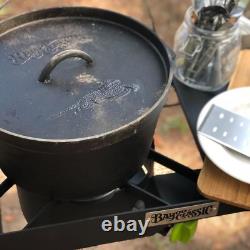 Bayou Classic Cast Iron 8 Quart Dutch Oven With Lid & Basket 7460 Weight 23 lbs
