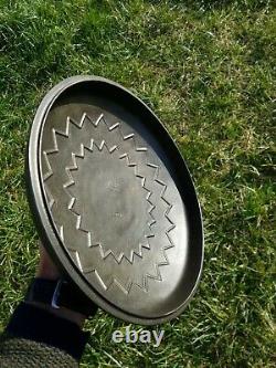 Beautiful Old WAGNER Cast Iron Dutch Oven Lid No. 10 Antique Wagner Cast Iron
