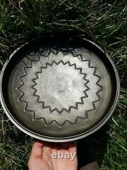 Beautiful Old WAGNER Cast Iron Dutch Oven Lid No. 10 Antique Wagner Cast Iron