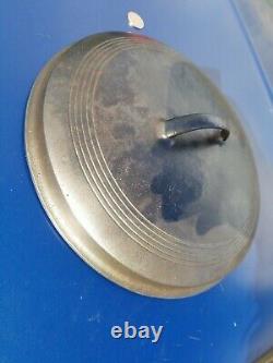 Beautiful Old WAGNER Cast Iron Dutch Oven Lid No. 10 Antique Wagner Cast Iron