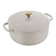 Bellamonte Cast Iron Dutch Oven With Lid 4.25-qt, Serves 4-4, Crema White