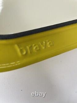 Brava Oven Enameled Cast Iron Chef's Pan and Lid Dutch Oven Yellow Ombré READ