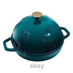 Bread Oven Cast Iron Bread Dutch Oven with Cloche Lid for Bread Baking Darkcy