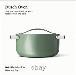 CARAWAY SAGE Dutch Oven Pot And Lid 6.5Qt NEW