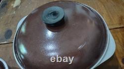 CLUB ALUMINUM COOKWARE 10 PC. SET OF POTS PANS DUTCH OVEN WithLIDS BROWN