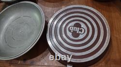 CLUB ALUMINUM COOKWARE 10 PC. SET OF POTS PANS DUTCH OVEN WithLIDS BROWN