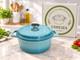 Cooliza 4 Qt. Round Enameled Cast Iron Dutch Oven With Lid