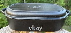 Cabela's Cast Iron Roaster with Lid Dutch Oven Pan Skillet Fire Cooking Seasoned