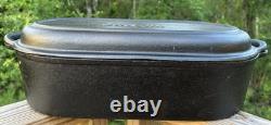 Cabela's Cast Iron Roaster with Lid Dutch Oven Pan Skillet Fire Cooking Seasoned