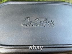 Cabela's Cast Iron Roaster with Lid Dutch Oven Pan Skillet Fire Cooking Seasoned