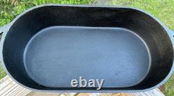 Cabela's Cast Iron Roaster with Lid Dutch Oven Pan Skillet Fire Cooking Seasoned