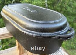 Cabela's Cast Iron Roaster with Lid Dutch Oven Pan Skillet Fire Cooking Seasoned