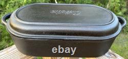 Cabela's Cast Iron Roaster with Lid Dutch Oven Pan Skillet Fire Cooking Seasoned