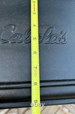 Cabela's Cast Iron Roaster with Lid Dutch Oven Pan Skillet Fire Cooking Seasoned