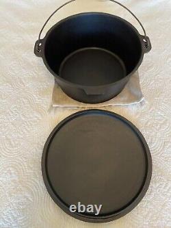 Cajun Classic Mamou LA Cast Iron Dutch Oven & Lid 16 QT Restored Seasoned HUGE