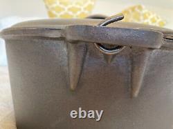 Cajun Classic Mamou LA Cast Iron Dutch Oven & Lid 16 QT Restored Seasoned HUGE