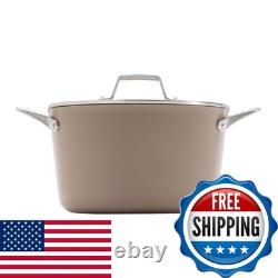 Calphalon Premier Ceramic Nonstick 7-Qt. Dutch Oven Lid Mushroom Grey 2199750