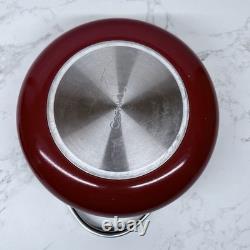 Caraway Ceramic 6.5-Qt Dutch Oven with Lid Brick Red See Pics Rare Used Cond