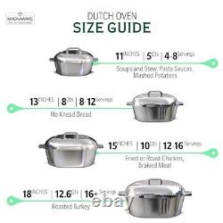 Cast Aluminum Oven Oval Dutch Oven Pot with Lid for Families and Parties