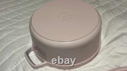 Cast Iron 4 qt, Round, Dutch Oven, Pink Peony
