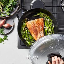 Cast Iron Braiser with Glass Lid, Dutch Oven, 3.5-Quart, Serves 3-4, Made in Fra