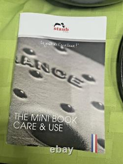 Cast Iron Dutch Oven 4-qt Round Cocotte, Made in France, Serves 3-4, Matte Black