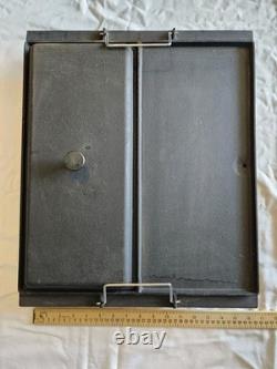 Cast Iron Dutch Oven Camp Roaster Griddle with Lid 20x17 30 Lbs