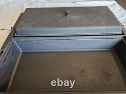 Cast Iron Dutch Oven Camp Roaster Griddle with Lid 20x17 30 Lbs