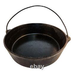 Cast Iron Dutch Oven With Lid & Handle Size 14 For Camping Or Cooking
