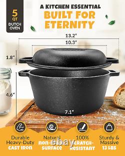 Cast Iron Dutch Oven for Bread Baking Incl. Sourdough Bread Baking Supplies li