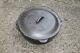 Cast Iron Dutch Oven Withno Drip Lid No. 12 Usa Made